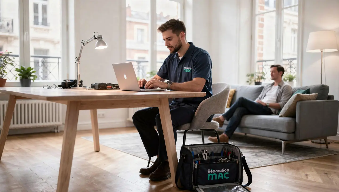 Technicien expert Apple en intervention à domicile pour assistance Mac à Bruxelles