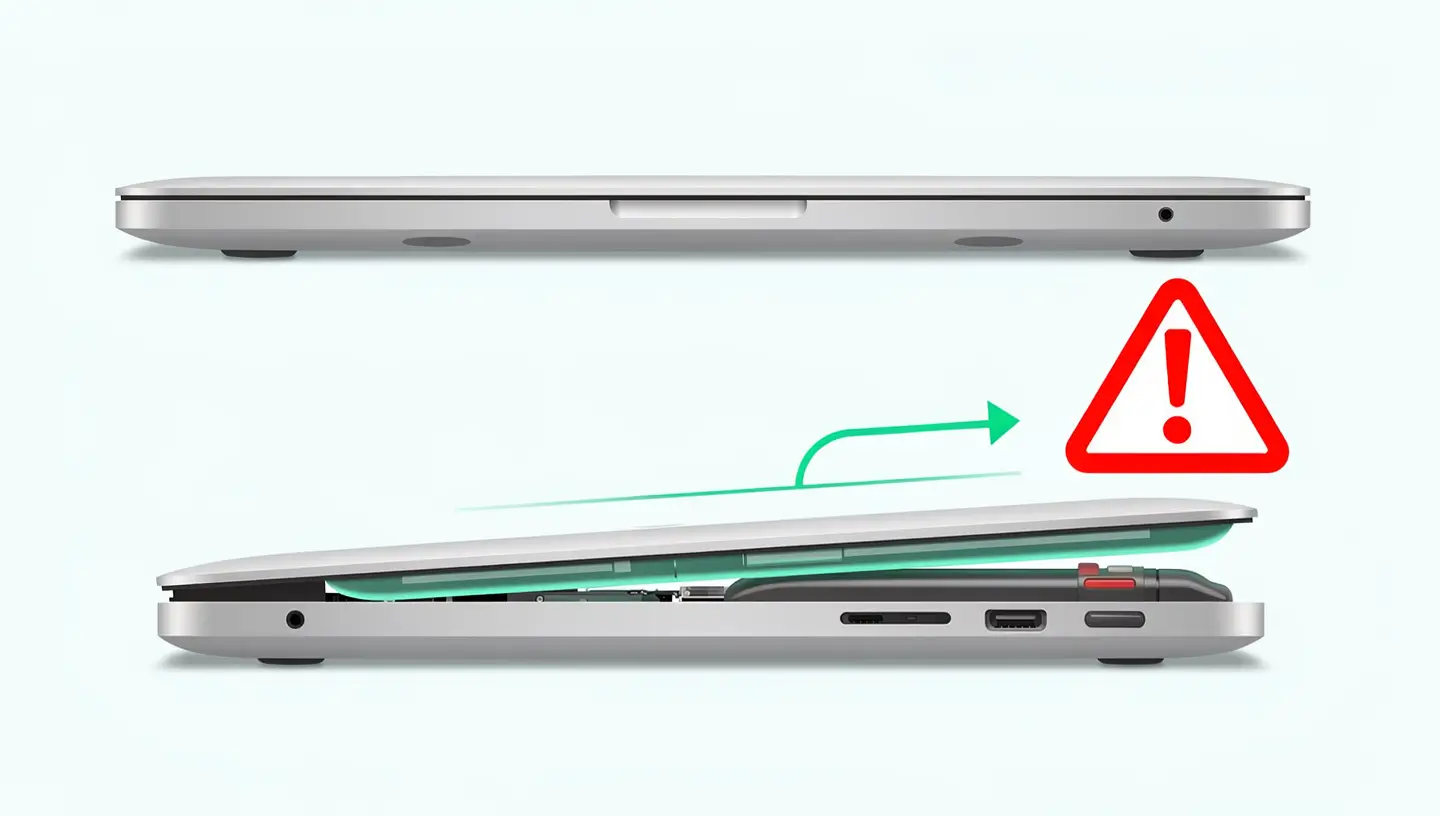 Batterie MacBook gonflée signes urgence remplacement