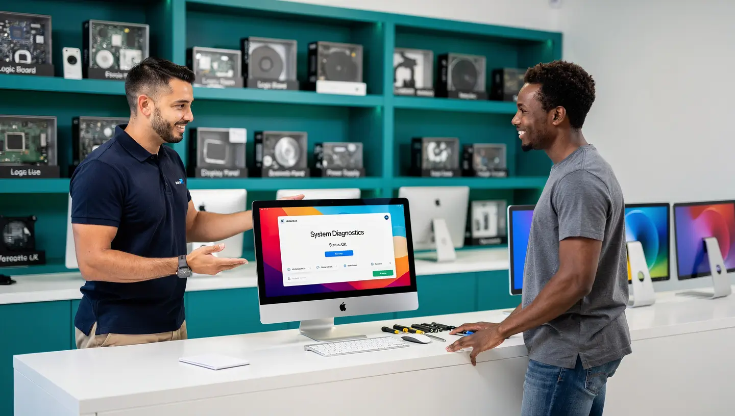 Diagnostic gratuit iMac en 24h - tests complets en atelier