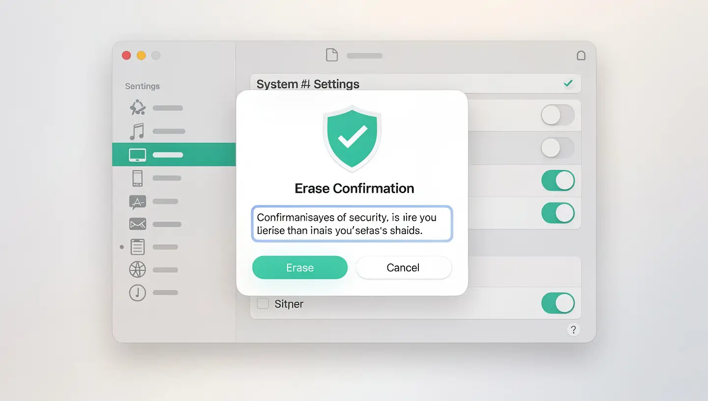 Réinitialiser Mac avec Effacer contenu et réglages macOS