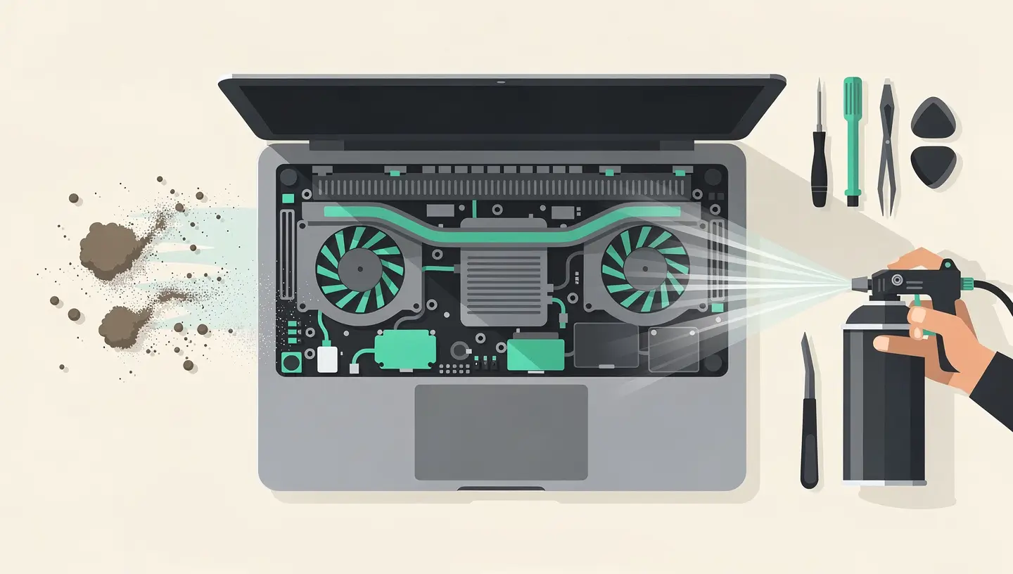 Nettoyage interne ventilateur Mac surchauffe