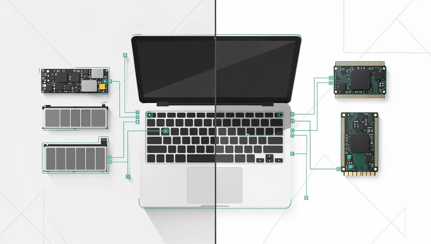 Composants réparables et non réparables des Mac Apple Silicon