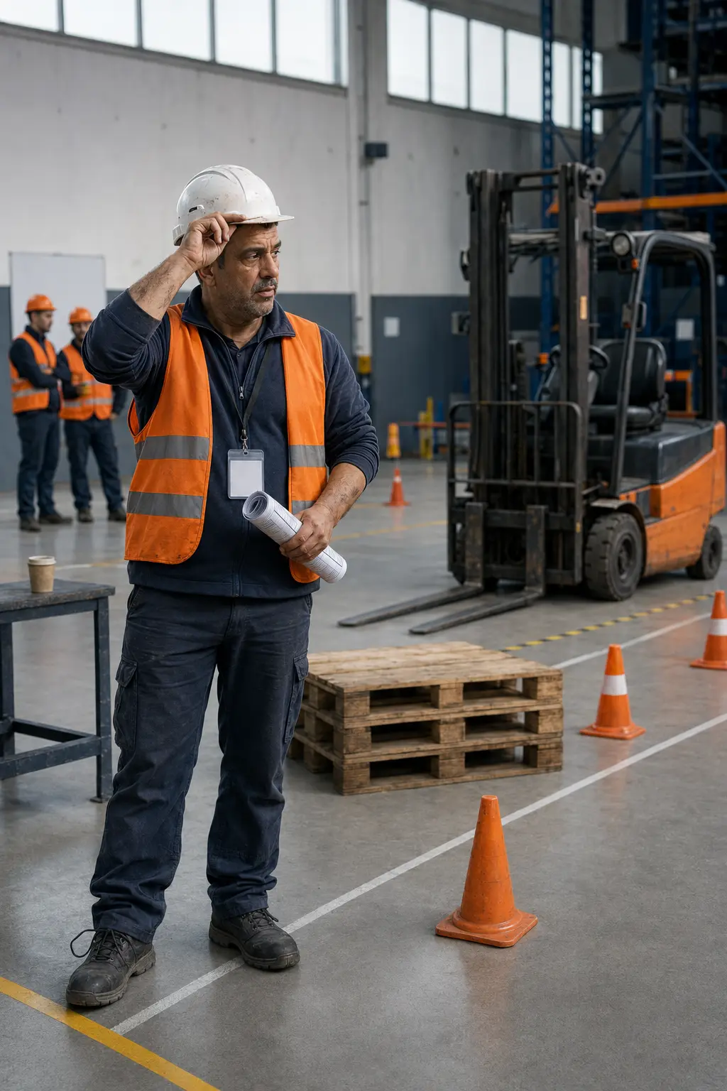 Formateur cariste à Anderlecht Formation cariste à Bruxelles : formateur dans l'entrepôt de formation d'Anderlecht